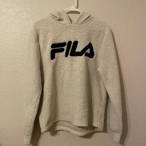 FILA bear fuzzy hoodie